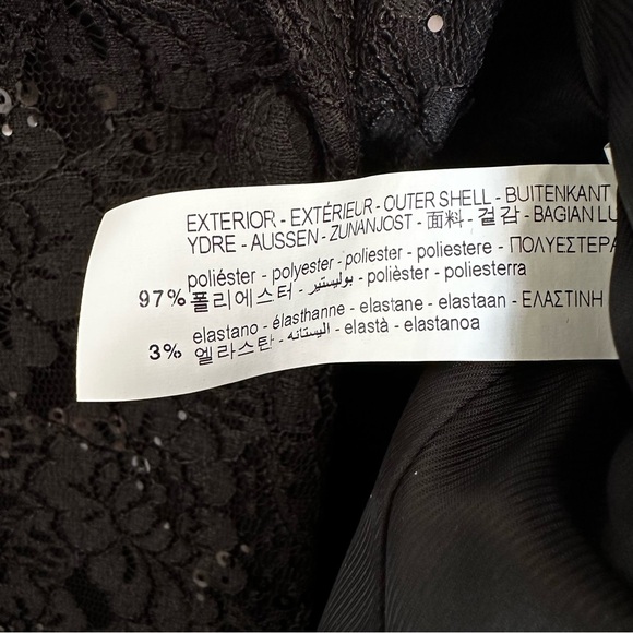 Zara lace sequin black blazer jacket - Picture 7 of 8